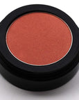 Dusty Coral Peach Pink Orange Sunkissed Shimmering Shimmer Pressed Powder Single Eyeshadow; Talc, Paraben & Cruelty Free