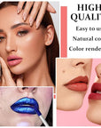 Peel Off Lip Stain Lip Tint Matte Liquid Lipstick Nude Lip Gloss Long Lasting Waterproof Lip Tint Stain Non-stick Cup Peel Off Lipstick Lip Makeup for Women Girls - 01