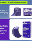 Ethique Purple Shampoo Bar for toning brassy hair - Plastic-Free, Cruelty-Free, Vegan, 3.88 oz - Formerly Tone It Down