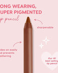 ColourPop Lippie Lip Pencil - High-Pigment, Long-Lasting Lip Liner - Sharpenable Lip Liner Pencil for High-Impact Lip Color - Vegan, Cream Formula with Precise Application - BFF 3 (0.04 oz)
