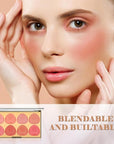DAGEDA 8 Colors Blush Palette Makeup, Natural Face