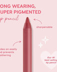 ColourPop Lippie Lip Pencil - High-Pigment, Long-Lasting Lip Liner - Sharpenable Lip Liner Pencil for High-Impact Lip Color - Vegan, Cream Formula with Precise Application - Bumble (0.04 oz)