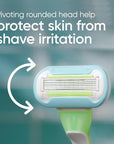 Gillette Venus Extra Smooth Green Disposable Women's Razors - 2 Count (Pack of 2)