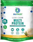 BioTrust Low Carb Protein Powder – Natural and Delicious Whey & Casein Blend from Grass-Fed Hormone Free Cows – Non GMO, Soy Free, Gluten Free, Hormone Free (Vanilla)
