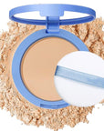 Oil Control Face Pressed Powder,Matte Smooth Flawless Setting Powder Makeup,Waterproof Long Lasting Finishing Powder,Cruelty Free Lightweight Face Cosmetics,0.35Oz (#2-NATURAL BEIGE)