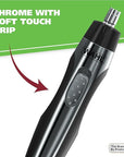 Wahl Lighted Battery Nose Hair Trimmer for Men & Women. Painless, Easy to See Nose, Ear, and Eyebrow Trimming with Built in Light, Battery Included. – Model 3023283