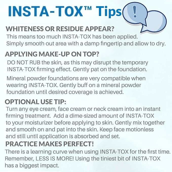 Serious Skincare - INSTA-TOX Instant Line and Wrinkle Filler Face Serum - Firm and Smooth Fine Lines, Deep Wrinkles and Pores - Temporary Skin Tightener - .75 oz