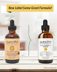 PURA D'OR 20% Vitamin C Serum 4 Oz - Lightweight Maximum Strength Formula - Retinol, Hyaluronic Acid, Ferulic Acid - Professional Grade Treatment For Face & Eyes, Wrinkles - Men & Women