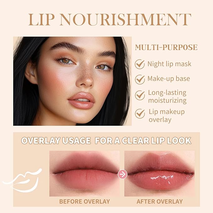 Summer Special Lip Butter Balm, Hydrating, Nourishing & Softening Lip Care with Natural Oils & Fruit Extracts, Long-Lasting Moisture, Non-Sticky Shine, Soften Dry Lips Lip Care (#4 Cake (glitter)