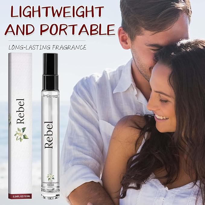 Rebel Cologne Pheromone for Men,Alloura Pheromone Perfume, Long Lasting Men's Cologne Fragrance(2PCS)