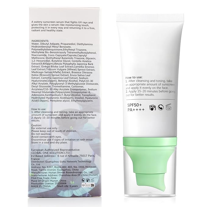 Korean Sunscreen for Face & Body – SPF 50+ Madagascar Centella Mineral Sunblock, Tinted Moisturizer with Hyaluronic Acid & Niacinamide, Lightweight, Hydrating & No White Cast, 50ml