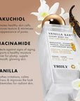 Truly Beauty Vanilla Baby Luxury Body Oil | Plumping Body Shimmer Oil for Hydration & Firmness | With Bakuchiol & Niacinamide for Collagen Boost | Vanilla, Pear & Caramel Scent | Radiant Glow