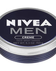 NIVEA MEN Creme - Multipurpose Cream for Men - Face, hand and Body Lotion - 5.3 oz. Tin