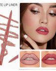 12 Colors Lip Liner Combo, Matte Lipstick Lip Liner Set, long-lasting Lip Pencil Waterproof & Non-Stick Cup, Smooth Texture High Pigmented Natural Lip Pen Makeup Gift