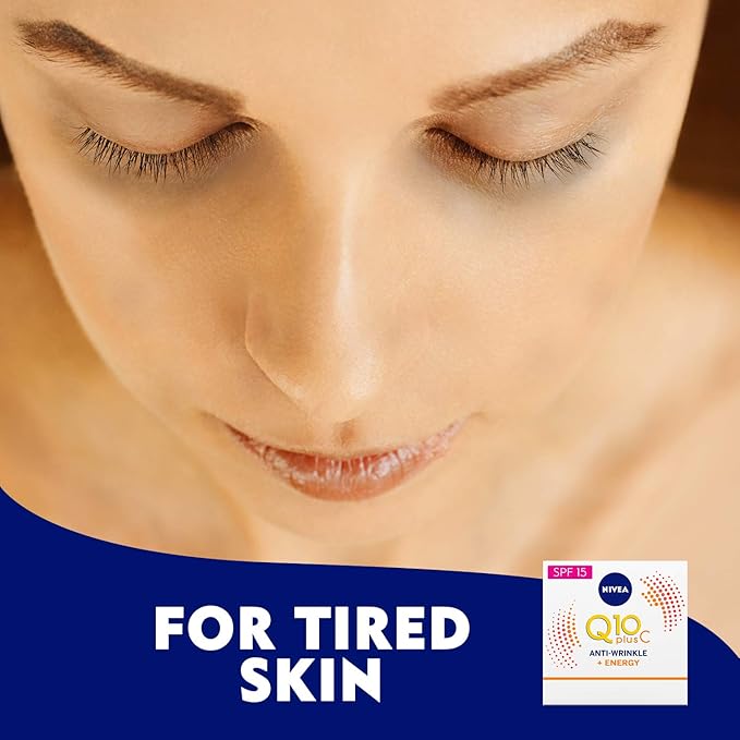 NIVEA Q10 Energy Healthy Glow Face Day Cream (50 ml), Energising Day Cream, Face Cream for Women, Moisturising Cream, Face Cream with Q10, Vitamin C, and Vitamin E