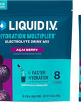 Liquid I.V.® Hydration Multiplier - Acai Berry | Electrolyte Powder Drink Mix | 1 Pack (16 Servings)