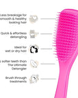 Tangle Teezer Fine & Fragile Ultimate Detangler Brush, Dry & Wet Hair Brush to Detangle & Reduce Breakage, Runway Pink