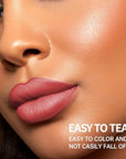 Matte Lip Stain Peel Off Lip Gloss& Lip Liner 2-in-1: One end defines lips with precision liner, the other peels off to reveal long-lasting, waterproof, smudge-proof, transfer-proof matte color.4#
