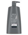 Dove Men+Care Men Shampoo For Healthy-Looking Hair Charcoal + Clay Naturally Derived Plant Based Cleansers 25.4 oz