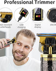 Professional Hair Clipper Set for Men, Rechargeable Cordless Clippers and Trimmers Set, Electric Foil Shavers and Beard Trimmers, Hair Cutting Tools with LED Display, Gifts for Men