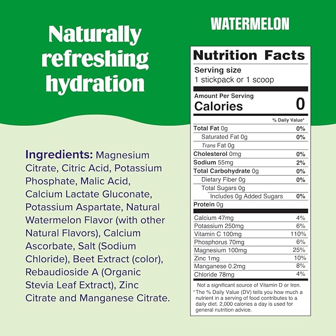 Ultima Replenisher Daily Electrolyte Drink Mix – Watermelon, 90 Servings – Hydration Powder with 6 Key Electrolytes & Trace Minerals – Keto Friendly, Vegan, Non-GMO & Sugar-Free Electrolyte Powder