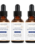 (Pack of 3) Lanmeri Ceuticals 15% Vitamin C + E + Ferulic Serum: Advanced Antioxidant Defense Formula with 1% Vitamin E & 0.5% Ferulic Acid – High-Stability Vitamin C Serum (1 fl oz)