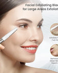 Dermaplaning Tool for Face Exfoliation, with 20 Replaceable Blades, Facial Shaver/Eyebrow Razor, Peach Fuzz Removal Eyebrow Shaper for Women, Easy to Use Dermaplaner Help Exfoliate and Smooth Skin