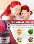 Red Temporary Hair Color Wax, Instant Natural Hairstyle Cream Dye, Washable Styling Pomades for Girls Women Youth, Disposable Coloring Mud for Party Cosplay DIY Halloween