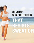Neutrogena Sport Face Sunscreen, Broad Spectrum Sunblock SPF 70+, Water Resistant Sunscreen For Face, Sweat Resistant Oil Free Sunscreen Lotion, 2.5 FL OZ