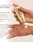 Panier des Sens - Hand Cream for Dry Cracked Hands - Grape Hand Lotion with Shea Butter & Grape Seed Oil - Vitamin E Skin Moisturizer with 97% Natural Ingredients - Made in France, 2.5 fl oz