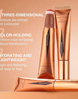 LANGMANNI Liquid Contour Beauty Wand, Face Concealer Contouring,Highlighter,Blusher Contour+#04 Blush)