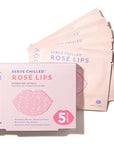 Patchology Serve Chilled Rosé Gel Lip Mask – Hydrating Mask with Resveratrol & Hyaluronic Acid for Soft Feel, Plumping & Moisture – Strawberry Scented, Solution for Dry or Chapped Lips, 5 Count