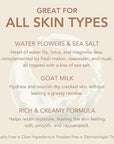 Dionis - Goat Milk Skincare Scented Hand Cream (1 oz) Set of 6, Moisturizing Lotion for Dry Skin, Good for Sensitive Skin, Cruelty-free and Paraben-free (Water Flowers & Sea Salt)
