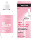 Neutrogena Skin Perfecting Daily Liquid Facial Exfoliant with 7% AHA/PHA Blend + HA to Smooth, Exfoliate & Replenish Dry Skin, Leave-On Face Exfoliator, Oil- & Fragrance-Free, 4 fl. oz