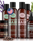 Moerie Shampoo and Conditioner Plus Hair Mask and Hair Spray Mega Pack – The Ultimate Hair Care Set – For Longer, Thicker, Fuller Hair - Volumizing Hair Products – Paraben & Silicone Free - 8 items