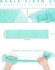 UJFQBH African Bath Sponge African Net Long Net Bath Sponge Exfoliating Shower Body Scrubber Back Scrubber Skin Smoother,Great for Daily Use (Green)