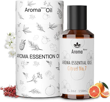 Scent for Diffuser - Citrus No.7 - Luxury Hotel Inspired Home Aromatherapy Diffuser Oil - Lemon, Juicy Citrus and Blood Orange - for Diffuser, Humidifier, Ultrasonic, Reed - 150ML