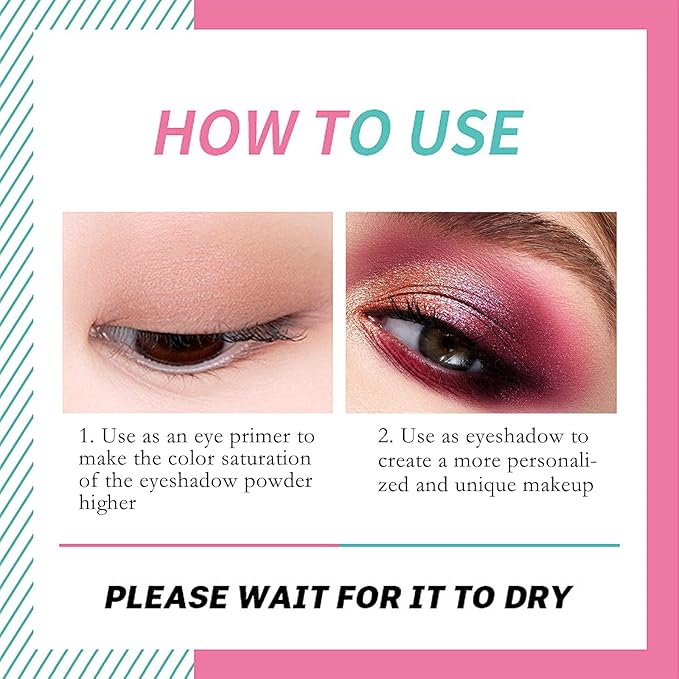 3 Pack Matte Eyeshadow Primer for Oily Lids No Crease Violet Green Pink Color Eye Makeup Eye Primer Base Waterproof & Smudge-proof & Long Lasting Cream Liquid Eye-shadow for All Shadows (Set D)