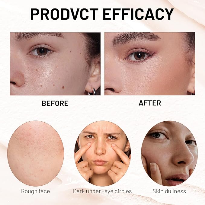2 In 1- Luxury Anti-Wrinkle Foundation Stick, Korea Flawless Eraser Foundation Stick With Brush, Contour Stick Foundation Face Stick, Makeup Eraser Korean Foundation Stick (Ivory, 1pc)