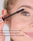 Wander Beauty Upgraded Lashes Thickening Mascara - Lengthening & Thickening Mascara Treatment For Fuller Lashes- Black Mascara With Provitamin B5 & Castor Oil Conditions & Promotes Growth - 0.31 fl oz