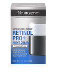 Neutrogena Retinol Pro+ Anti-Wrinkle Night Moisturizer, Rapid Wrinkle Repair, Anti-Aging Face & Neck Cream, Formulated without fragrance, parabens, dyes, & phthalates, Retinol, 1.7 oz