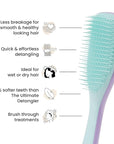 Tangle Teezer Fine & Fragile Ultimate Detangler Brush, Dry & Wet Hair Brush to Detangle & Reduce Breakage, Lilac/Mint