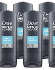 Dove Men Care Body & Face Wash, Clean Comfort - 13.5 Fl Oz / 400 mL X 6 Pack Case, Made in Germany