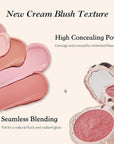 Flower Knows Little Angel Cream Blush,Buildable & Blendable Makeup Blush for cheeks,Soft & Long-lasting,Rose Pink Flush for All Skin Tones(02 Floral Praise,6g)
