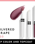 COVERGIRL Outlast All-Day Lip Color with Moisturizing Topcoat, New Neutrals Shade Collection, Silvered Grape, Pack of 1