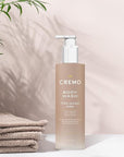Cremo White Jasmine Amber Skin Moisturizing Body Wash for Women, Notes of White Jasmine, Red Currant, and Sweet Amber, 16 Fl Oz