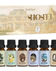 Hotel Fragrance Oils Set, Essential Oil Gift Set for Diffuser, Hotel Scent Diffuser Oil, Diffuser Scents Oil for Home, White Tea, Jasmine Mint, Sandalwood, Luxury Night, Seaside, Myway