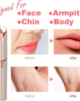 Facial Hair Remover for Women - Removal Shaver for Women - USB Rechargeable Lady Face Razor Trimmer for Face Lips Chin Peach Fuzz Arms Legs and Bikini Line