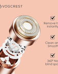 Replacement Heads for Eyebrow Facial Trimmer: Original Heads Replacement Set for 2 in1 Facial Eyebrow Trimmer - Suitable for Model VG-102, VG-1023,VG-1024