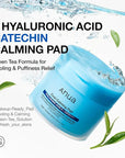 Anua 8 Hyaluronic Acid Catechin Calming Pad, Pore Care & Cooling Effect with Korean Toner pad, Quick & Easy Hydrating Daily Face Mask, Makeup Prep Routine, Korean Skin Care (185ml,110 Pads)